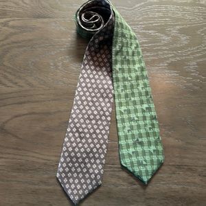Bundle of 2 Andrew Fezza New York 100% Silk Neck Ties